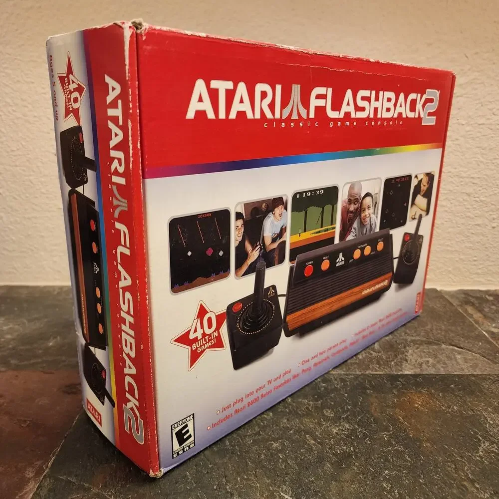 Atari Flashback 2 Classic Game Console w/ 40 Built in Games (CIB) - Atari